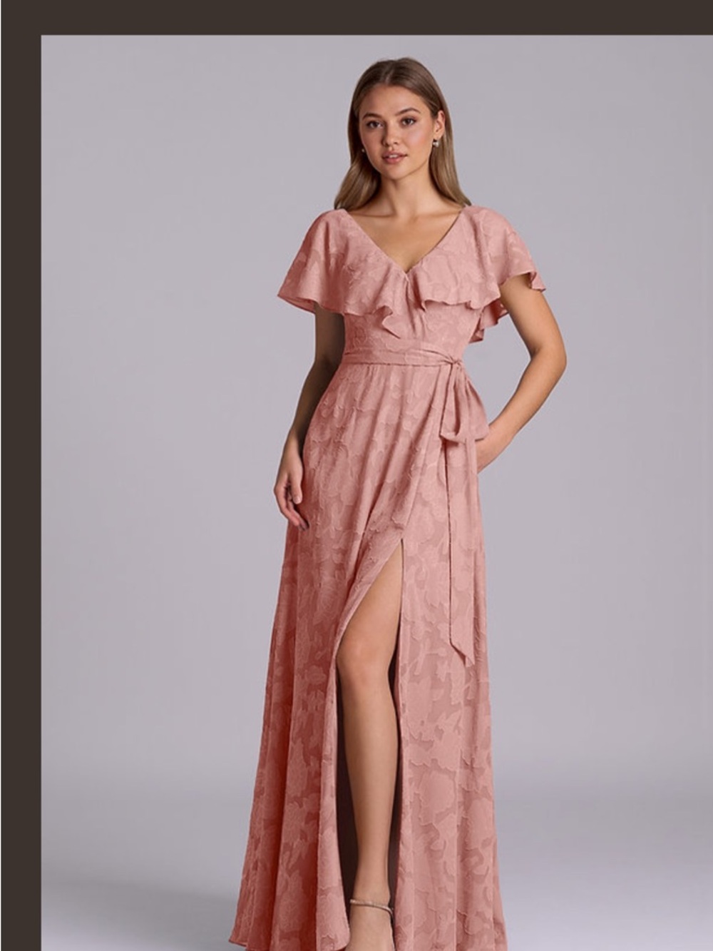 Azazie (Lainey) Rosette bridesmaids dress NWOT